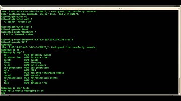 ICND2 CCNA OSPF (Open Shortest Path First) configuration