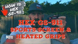 HOW TO - Hex GS-911 BMW Sports Display BMW R1250 GS | BMW R1200GS 6 Stage Heated Grips #bmwr1250gs