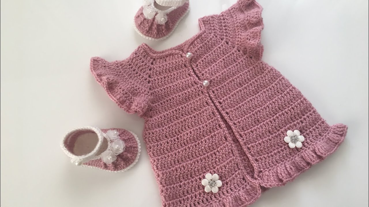 Жилет крючком Frilly Baby / 0-3 месяца / жилет для новорожденных