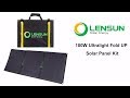 LENSUN 100W Ultralight Folding Solar Panel, Portable foldable High Quality ETFE solar panel