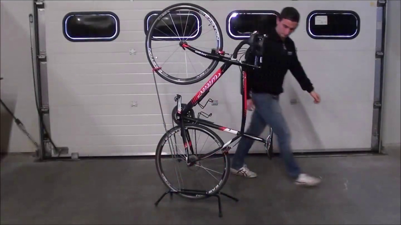 Fahrradständer für Rennrad - Fahrrad vertikal aufhängen - Powerplustools -  YouTube