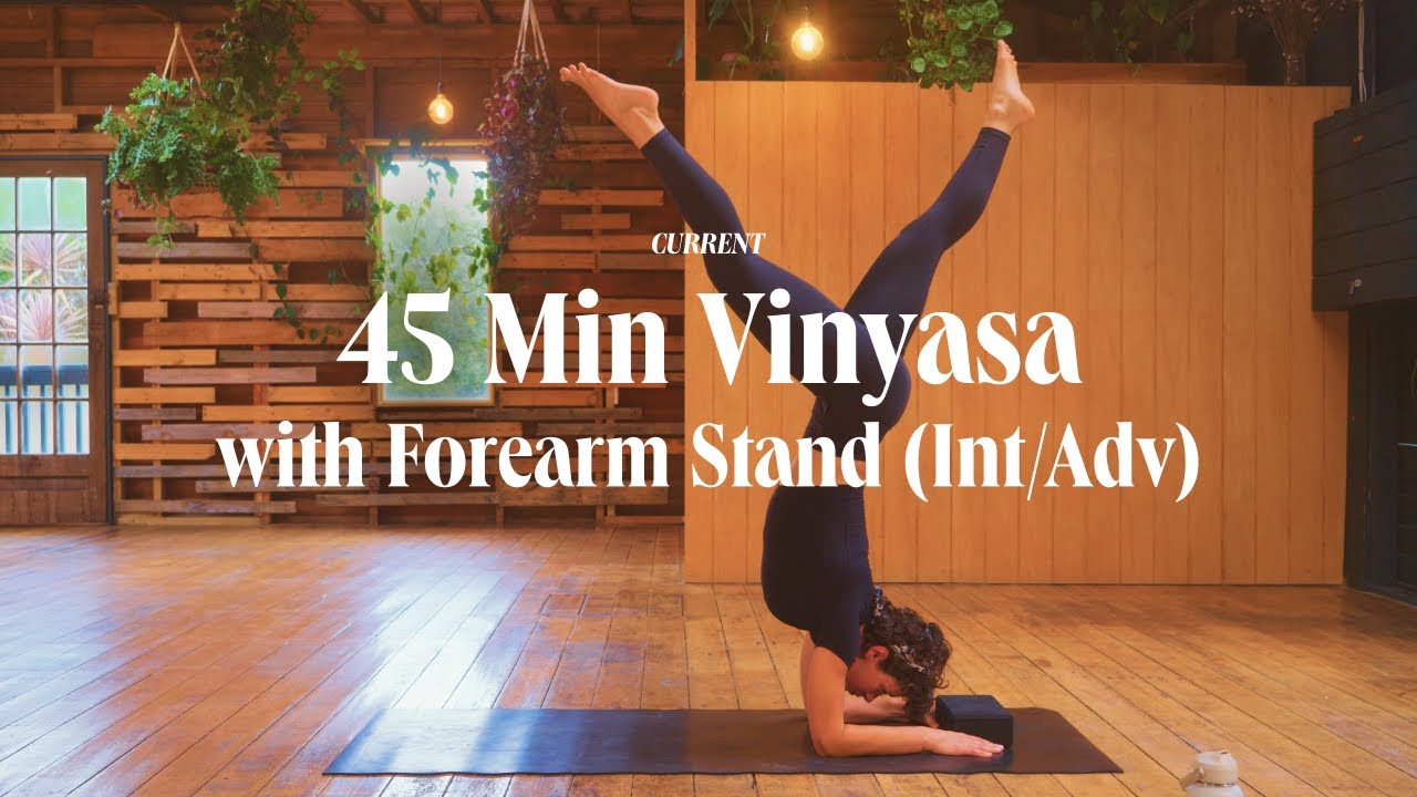 45 Min Vinyasa Flow with Forearm Stand (Int/Adv) - Upside Down Playground