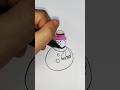 Easy Snowman Drawing for Kids | Simple Christmas Art for Beginners |Step by Step Tutorial #christmas
