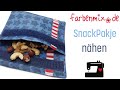 SnackPakje nähen praktisches Täschchen für Snacks & Co