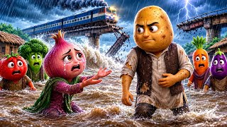 Emotional Village Story Vegetables Cartoon Story