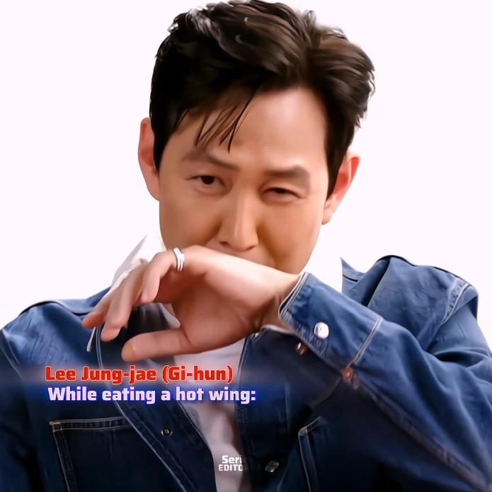 The hot wing challenge... meanwhile, Lee Byung-hun 👀🔥 #squidgame #leejungjae #leebyunghun #edit