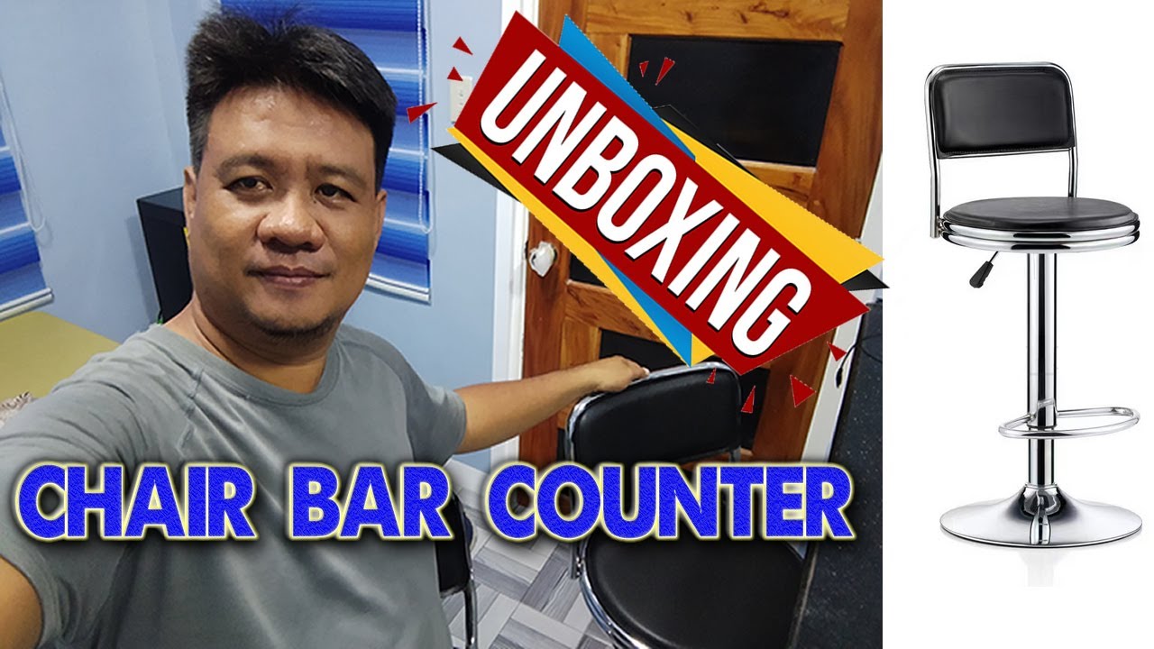 Hydraulic Stool Chair Round Adjustable Stool (Chair Bar Counter) - YouTube