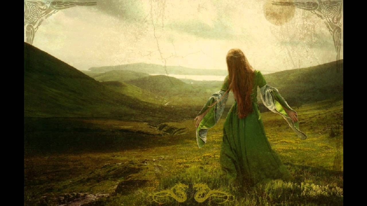 Леди зеленые рукава. Фейри кельты. Кельты Ирландия. Эльфийская природа. Кельтские девушки.