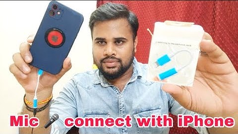 How to connect external boya By-M1 microphone in iPhone 11, IPhone me kaise mic connect kare Hindi