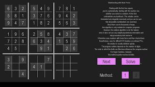 Sudoku Backtracking Animation