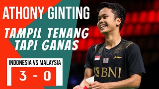 Anthony Ginting, Jonathan Christie, Kevin, Marcus Tampil Maksimal Melawan Malaysia Thomas Cup 2021