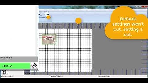 MeerK40t Demo - cutting out a raster image.
