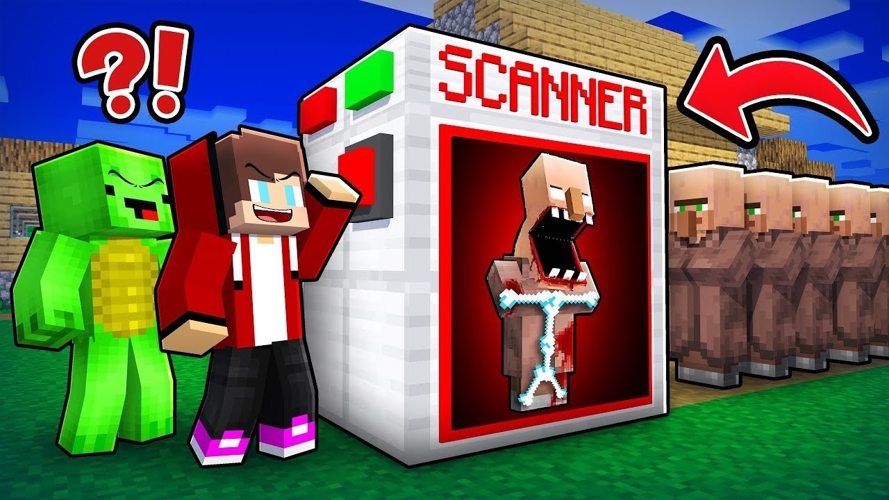 マイゼンとマイキーがスキャナーを作って怖い村人を探します！（マインクラフト）