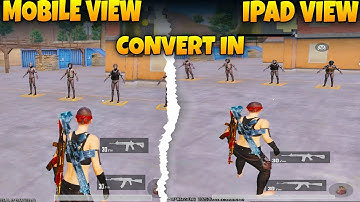 IPAD VIEW 4.1 IPAD VIEW PUBG MOBILE😱IPAD VIEW IN ANDROID