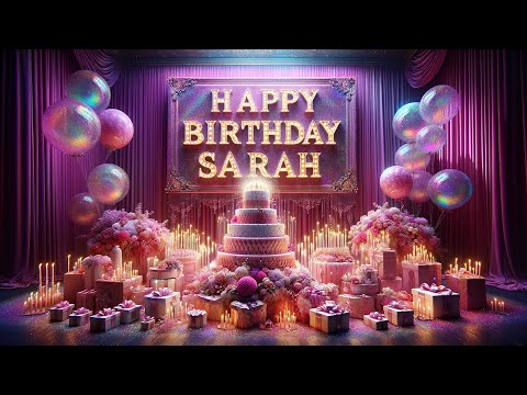 Happy Birthday Sarah: Best Wishes for a Wonderful Day!