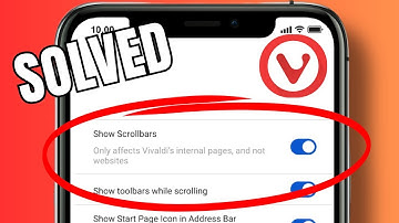 How to enable the scrollbar in Vivaldi