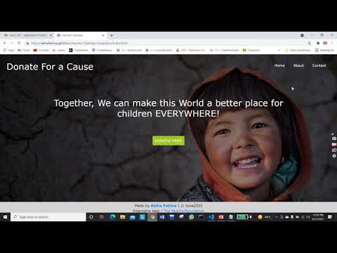 Payment Gateway Integration | The Sparks Foundation | Task#3 | Web Development