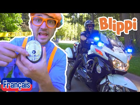 Blippi en français  - détective Blippi rejoint la police | Vidéos éducatives pour les enfants