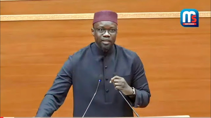 Assemblée nationale : Discours intégral d’Ousmane Sonko