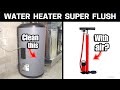 Easy way to flush your hot water heater using air  sediment buster