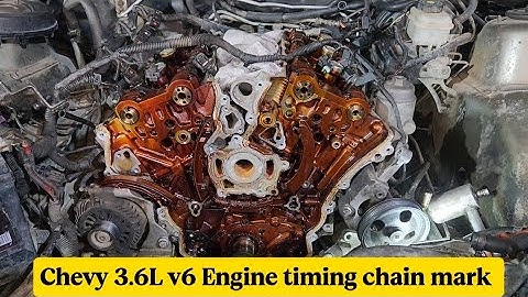Chevy 3.6l v6 timing chain marks