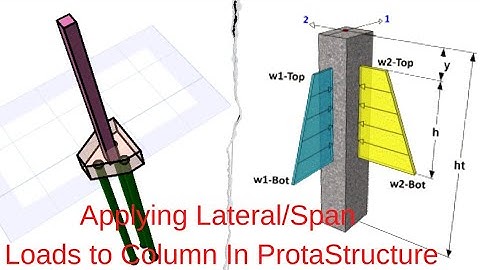 How to Apply Lateral or Span load to a column in ProtaStructure. How to create a load case in Prota.