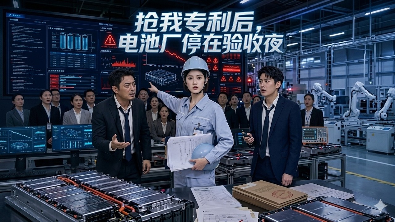搶我專利後，電池廠停在驗收夜