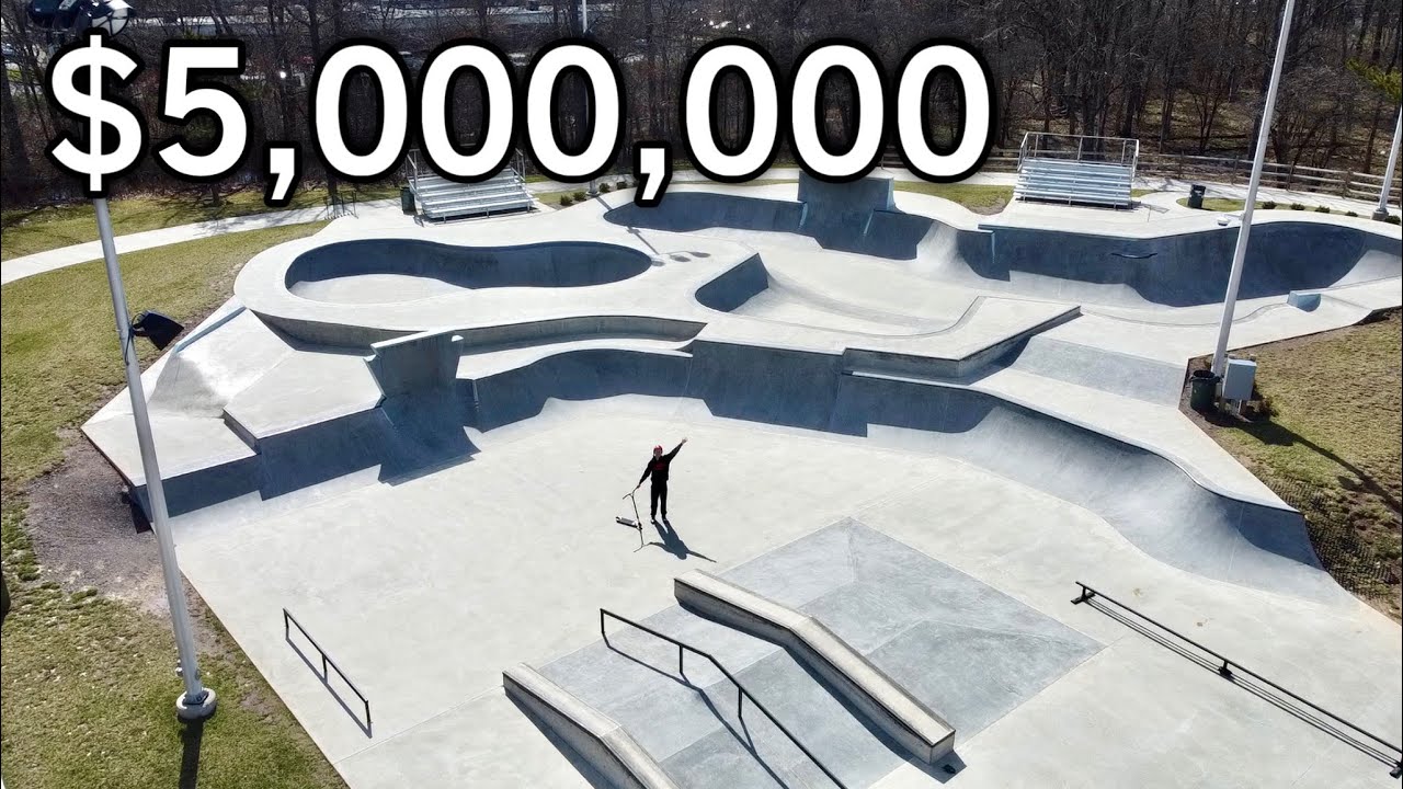 RIDING 5 MILLION SKATEPARK ALONE! YouTube