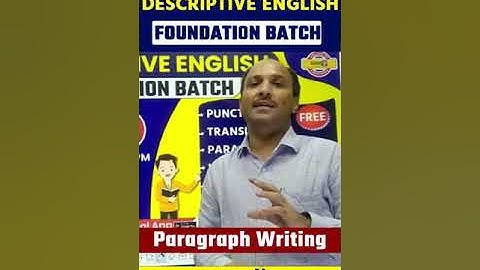 Descriptive English Foundation Batch by Ankul Sir