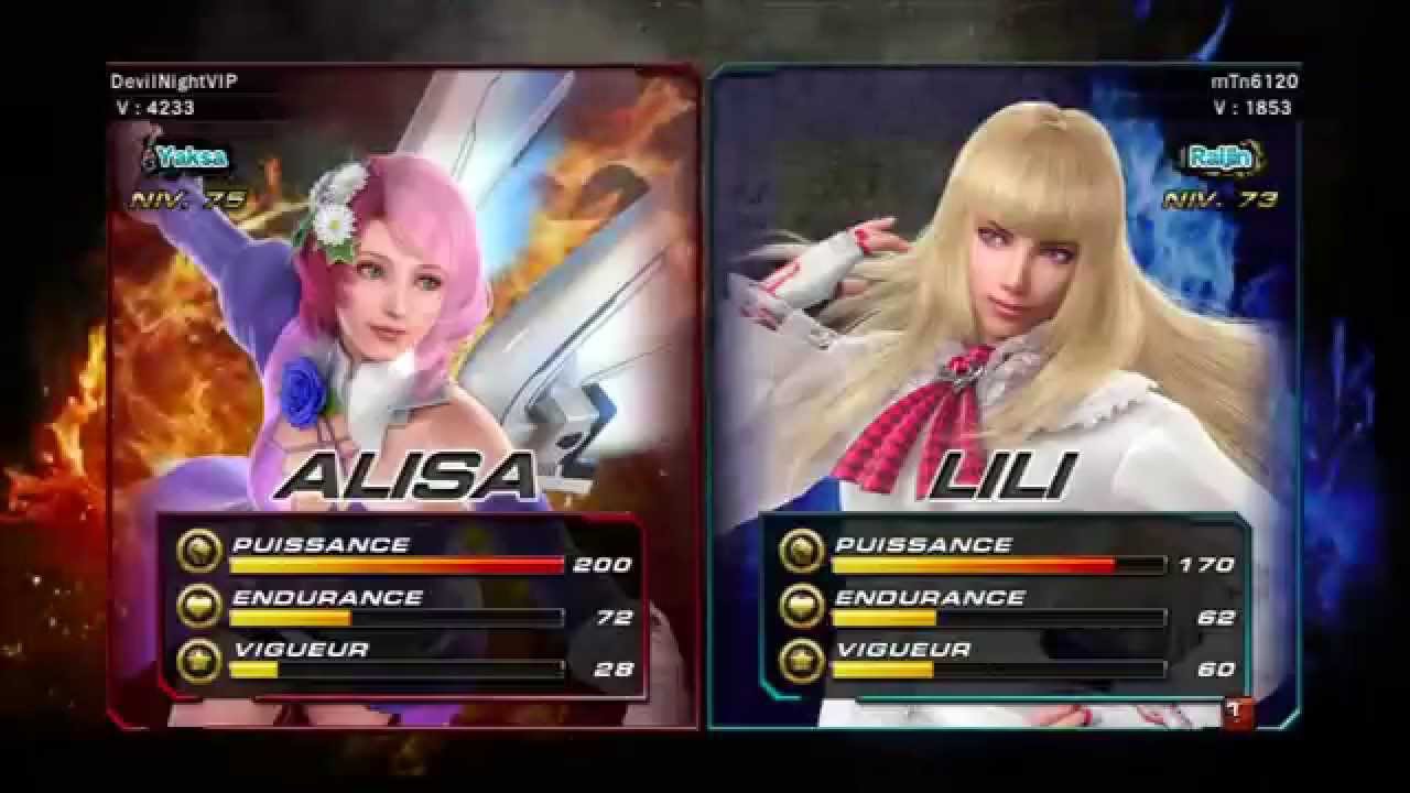 TEKKEN REVOLUTION : Really Raijin !? mTn6120 (Lili Raijin) vs DevilNightVIP (Alisa Yaksa) in ranking