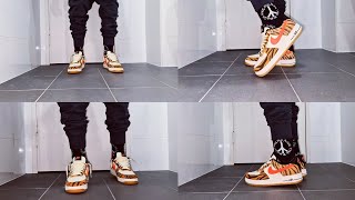 Nike Air Force 1 '07 PRM Coconut Milk Atomic Orange-Fuel Orange Daktari on  feet - YouTube