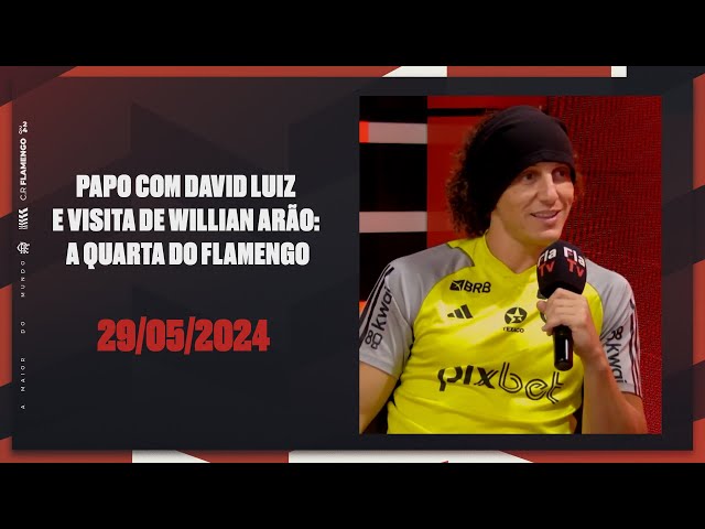 Papo com David Luiz e visita de William Arão: a quarta do Flamengo class=