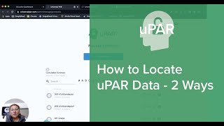 uPAR: How to Locate uPAR Data - 2 Ways