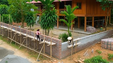 Building a Solid Fence for Neighbors – Completing a Strong High Brick Wall