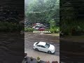 Roadways vanish under floodwaters