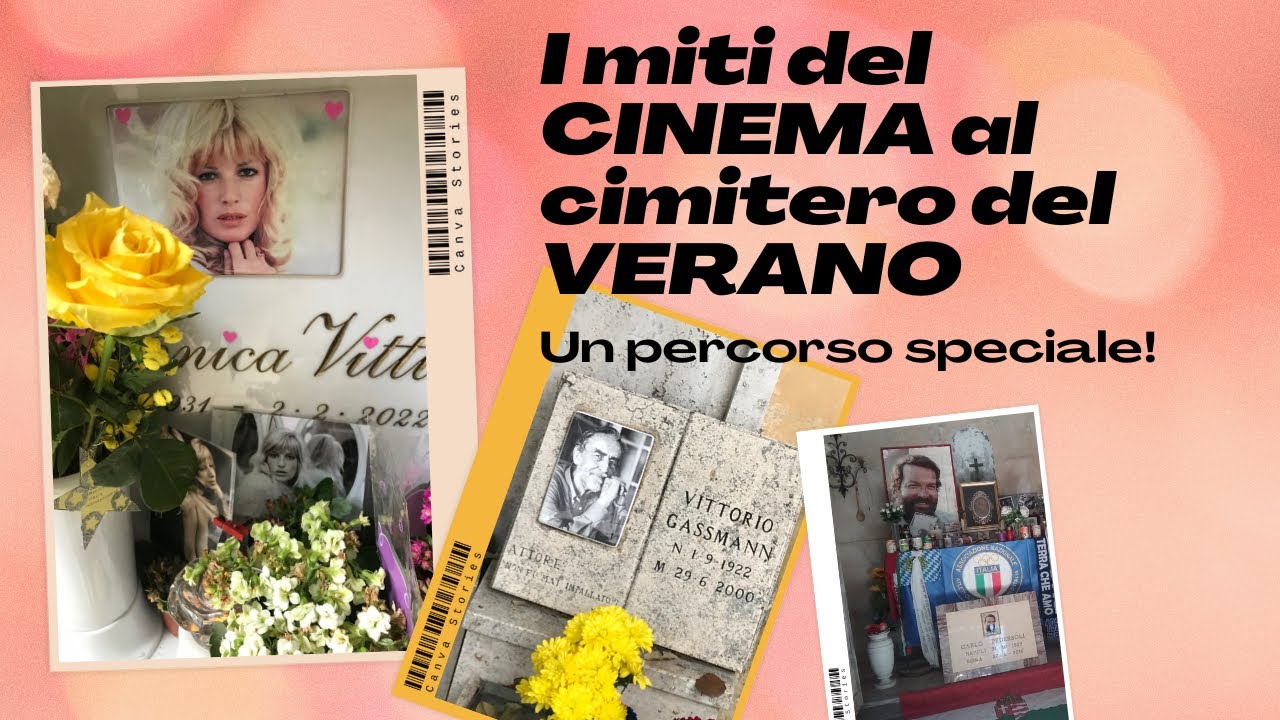 I miti del CINEMA al CIMITERO del VERANO #roma #verano #cinema