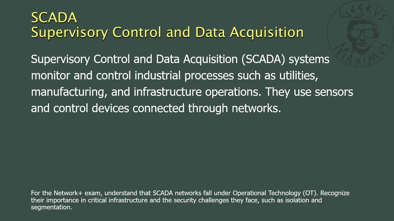 SCADA - Supervisory Control and Data Acquisition - Network+