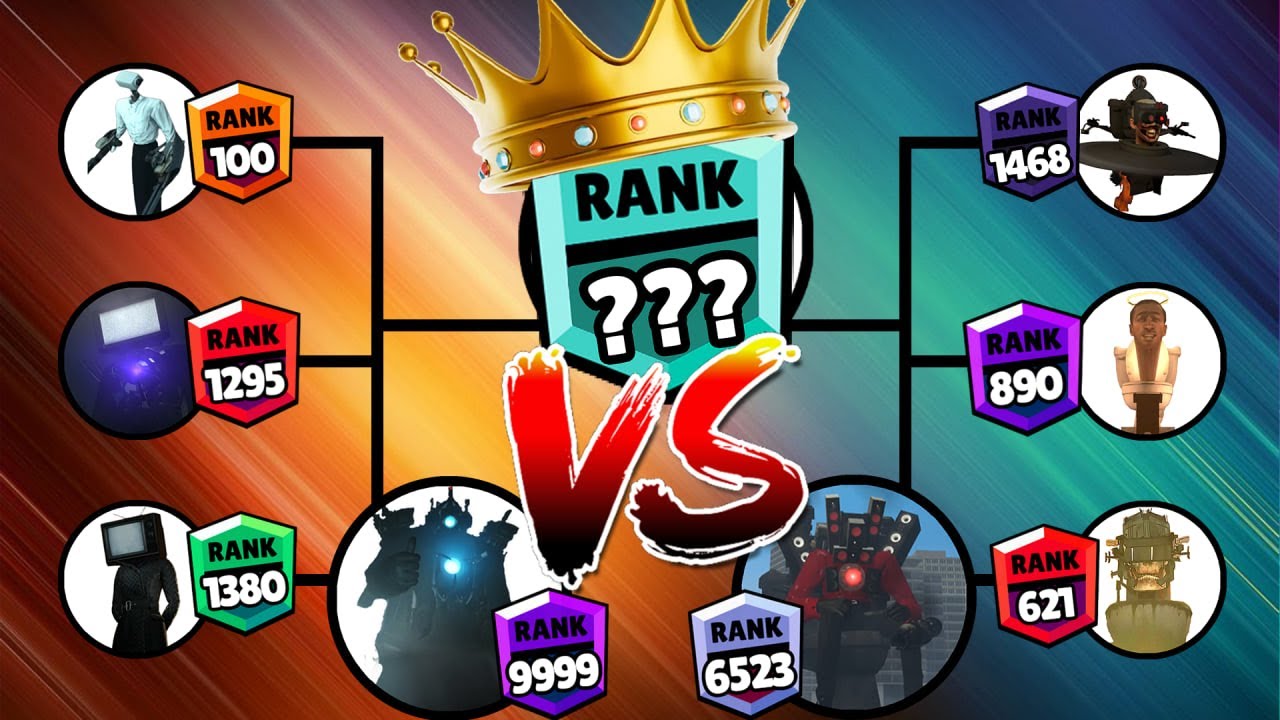 SKIBIDI TOILET BRAWLS STARS RANK UP TOURNAMENT,AGENTS vs TOILETS