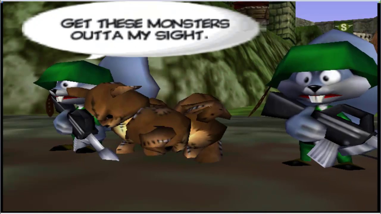 Jugando Conker Bad Fur Day (N64)(Parte 2)(Multiplayer) Gameplay en