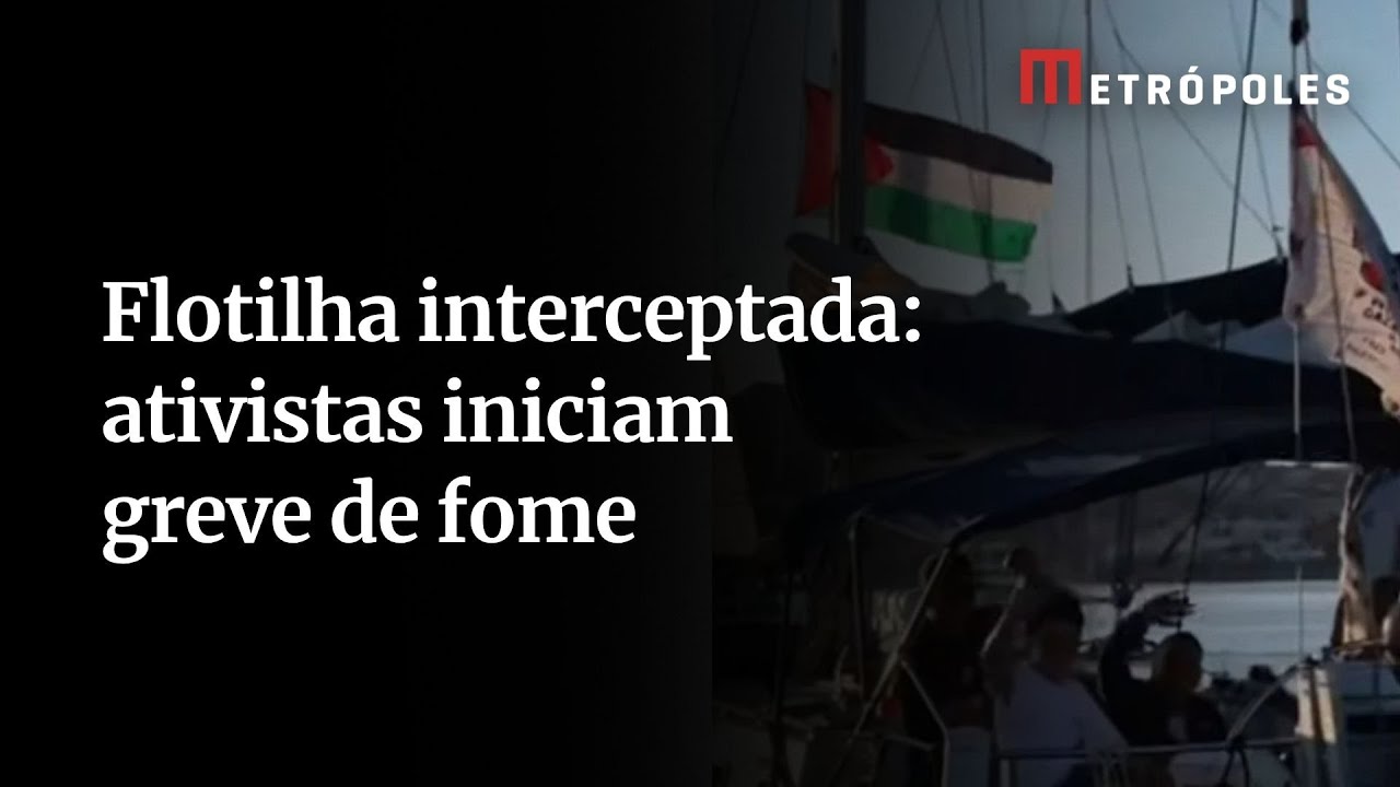 Ativistas detidos em Israel estão em greve de fome, diz delegação