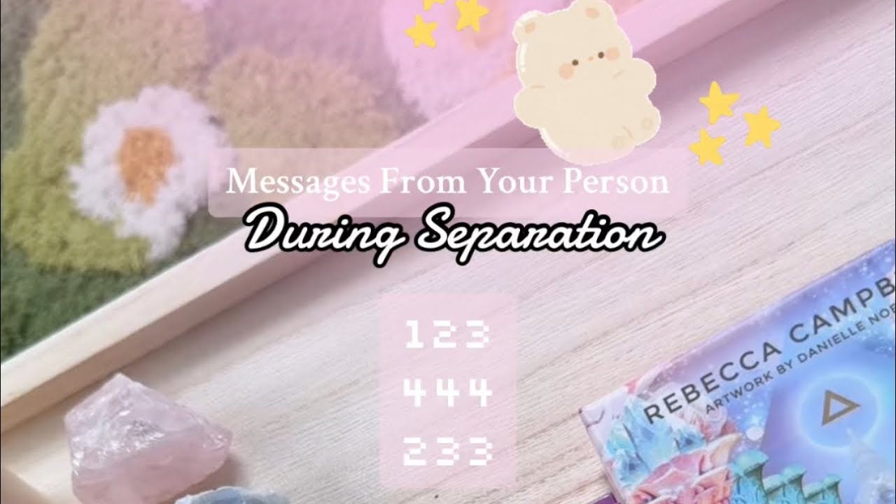 Messages From Your Person During Separation 🐻🌸 Oracle Card Timeless ...