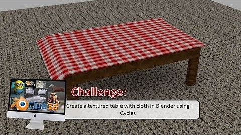 Blender table and cloth cycles beginner tutorial (Club3d challenge)