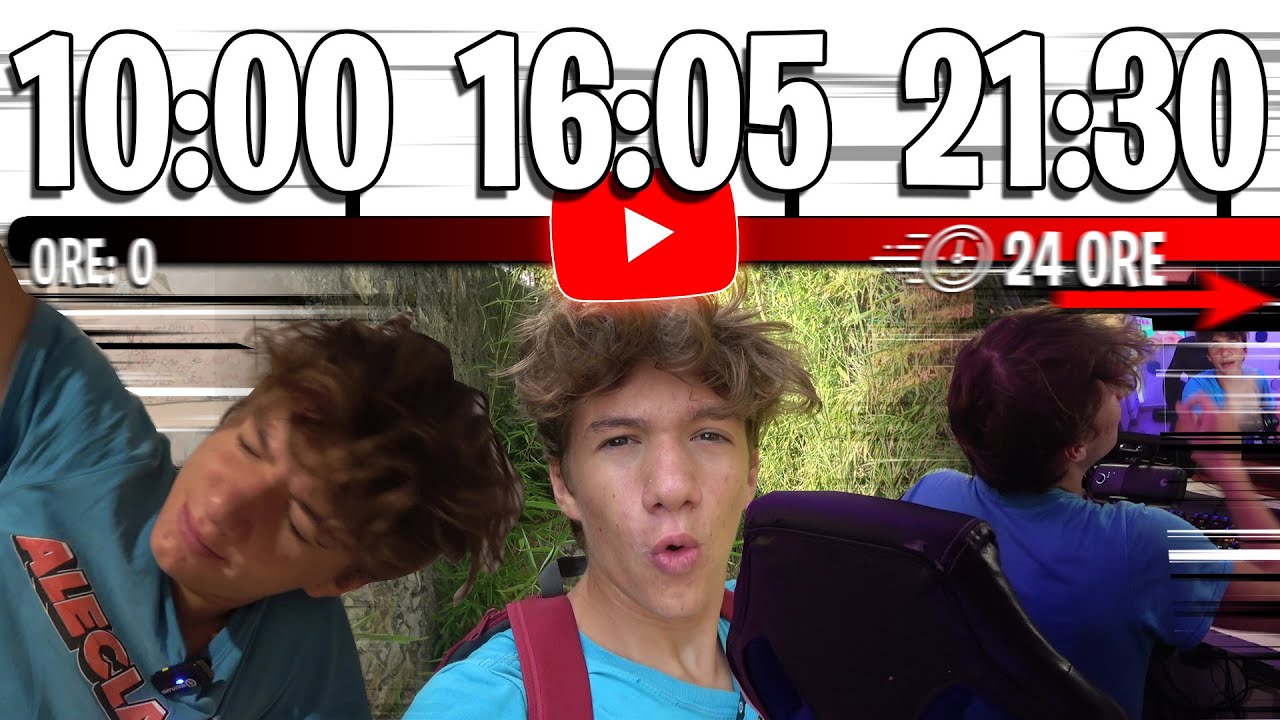MI REGISTRO per 24 ORE: La vera vita di uno YouTuber - YouTube