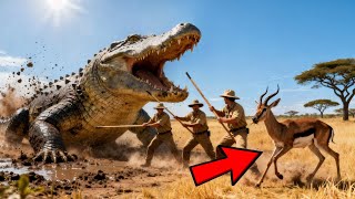 Rescuers Save Antelope From The Jaws Of A Giant Crocodile. What Happened Next Stunned The World