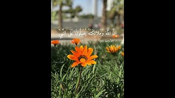 ﴿إِنَّ اللَّهَ وَمَلائِكَتَهُ﴾ من سورة الأحزاب - بصوت الشيخ رعد الكردي - تصويري 🌸