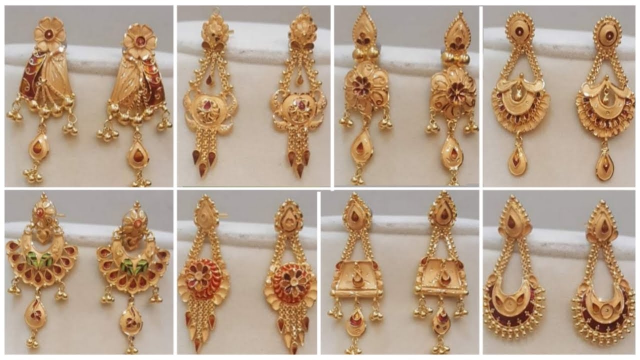 Traditional Gold Earrings Design | Buy Earrings Online