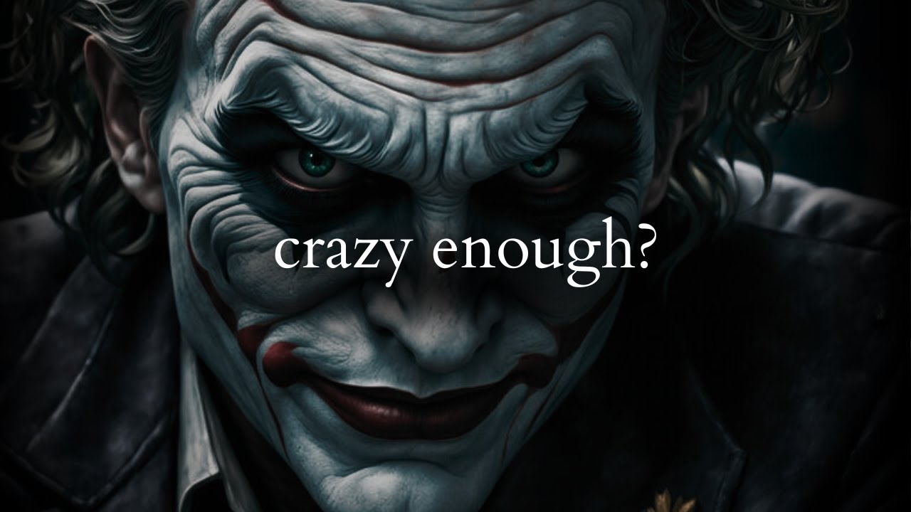 Success comes to the crazy ones - Joker Speech (Dark Motivation)