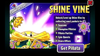 Plants Vs Zombies 2 Arena S30 Week 176 Boosterama Over 4.3 Mill No Premium Loadout (Shine Vine)