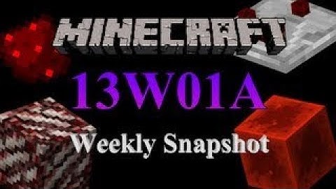 Minecraft Snapshot 13W01A Nether Quartz, Redstone Blocks and Item Hoppers!