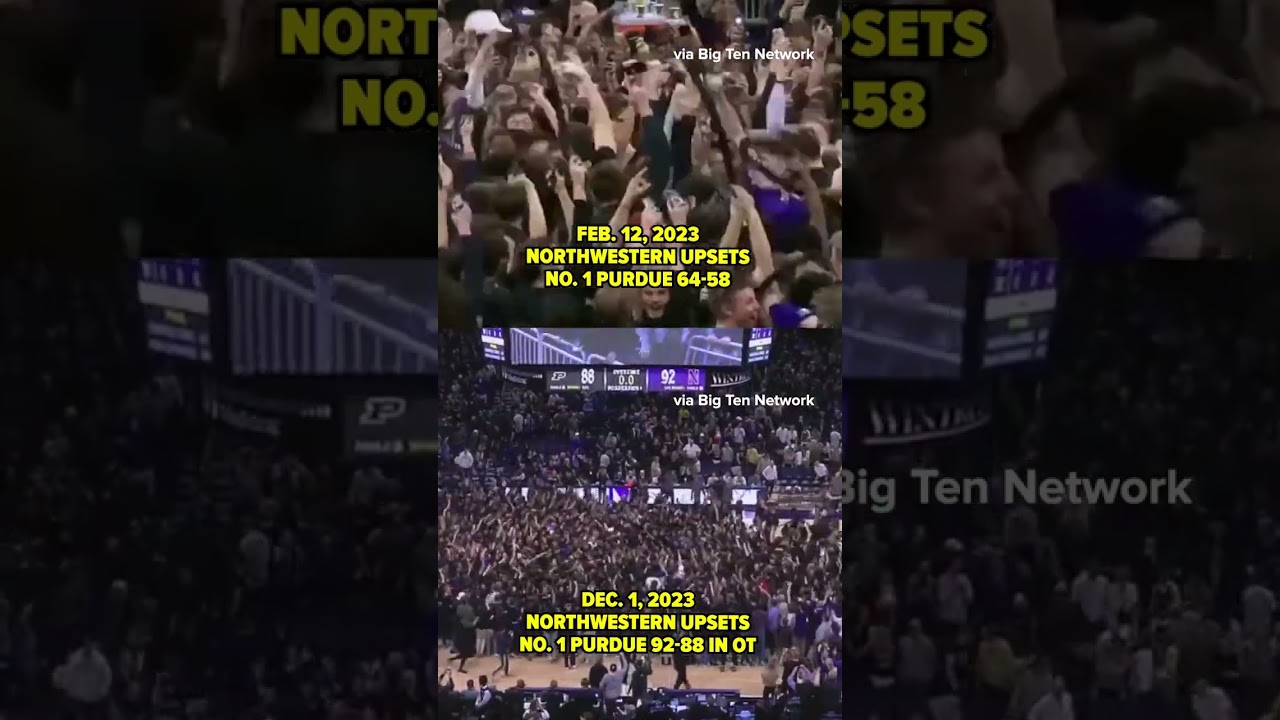 Northwestern upsets Purdue AGAIN at Welsh-Ryan Arena 😯 